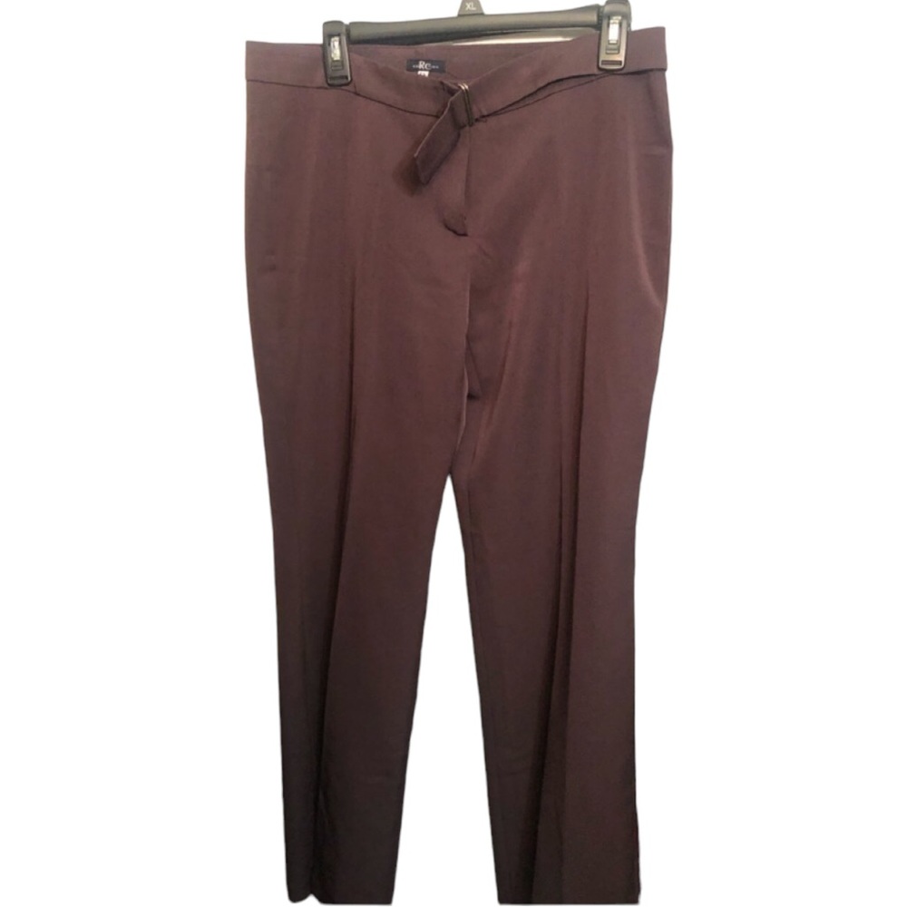 RC Collection size 10 brown high waist wide leg dress pants NWOT